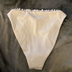 White bikini bottoms